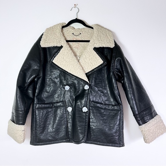 We The Free Kaja Vegan Bonded Peacoat size Large NWT - Picture 3 of 14